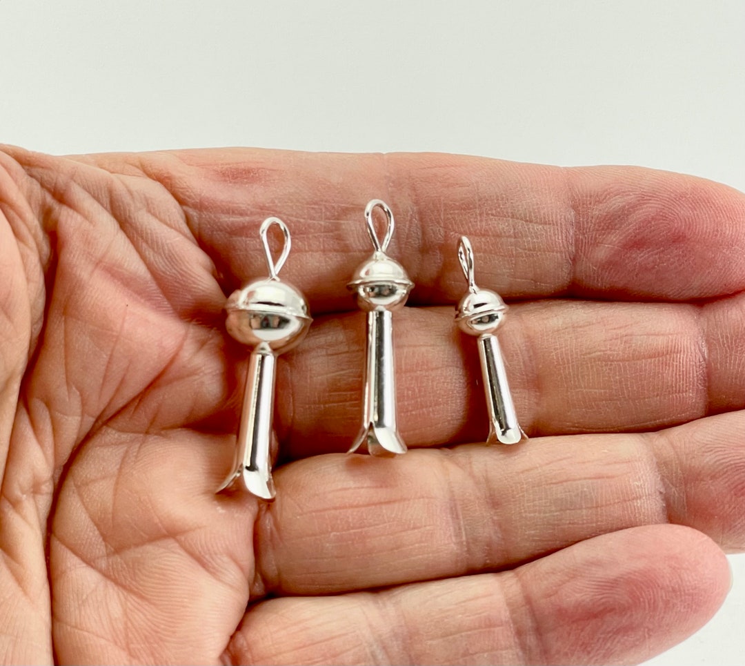 Sterling Silver Squash Blossom Beads, Native Squash Blossom Beads