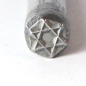 Star of David Metal Stamp, 5x5mm Star David Stamp, Metal Jewelry Stamping, Metal Punch Stamp, Jewish Jewelry Making, Steel Stamp, Romazone