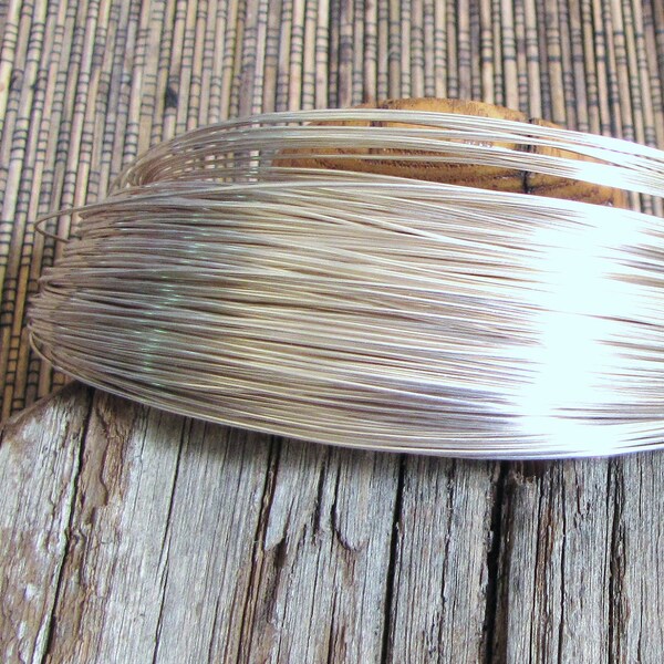 22 gauge round sterling filled wire 5 ft 10 % sterling bonded to white brass super alternative to sterling