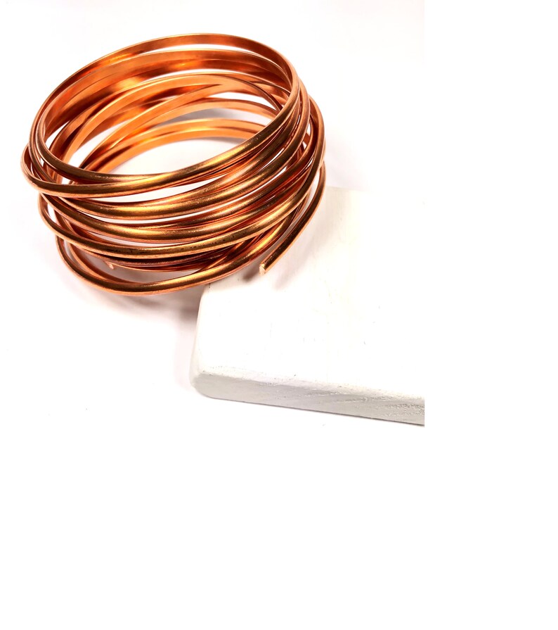 Half Round 6 Gauge Half Round Copper Wire 10 Ft. Copper Etsy