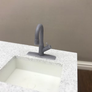1:12 Scale dollhouse miniature Faucet Resin Printed. Ready for paint