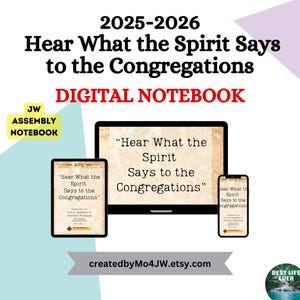 Quaderno di assemblea JW Digital 2025-2026 Adesivi GRATUITI / Download immediato / Collegamenti ipertestuali