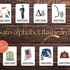 Nato alphabet flashcards, 26 Montessori alphabet Flash Cards, Home schooling, Educational Printable Cards for kids and toddlers