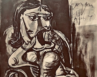 PICASSO Vintage Print 1955 