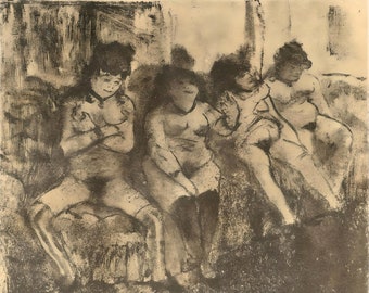 Edgar Degas, On attend les Clients, E. Degas Monotypes