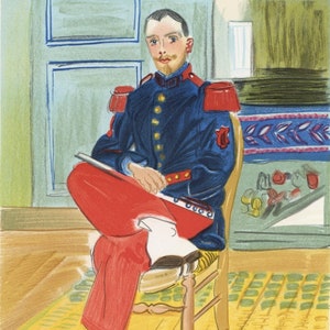 Raoul Dufy, Le Flûtiste, réplique, Lettre à mon peintre Raoul Dufy, Limited Edition Lithograph