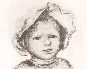 Pierre-Auguste Renoir, Pierre Renoir de face, Les Lithographies de Renoir, Limited Edition Lithograph