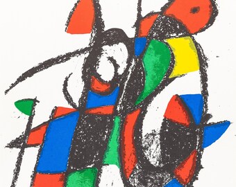 ジョアン・ミロ リトグラフ 限定版 1947年 + カタログ番号: c13 +