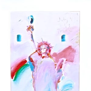 Peter Max, Statue of Liberty VII, Hand Signed, Official Limited Edition Lithograph