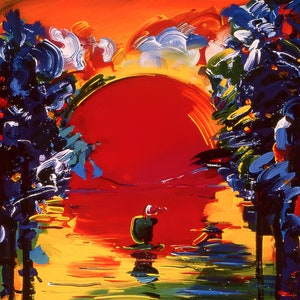 Peter Max, Better World, 2000, Hand Signed, Official Edition Offset Lithograph