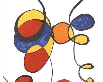 Alexander Calder, Composición, Arte en América, Litografía de edición limitada