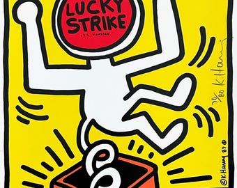 Keith Haring, Lucky Strike (Littmann S. 78), Limitierte Siebdruck