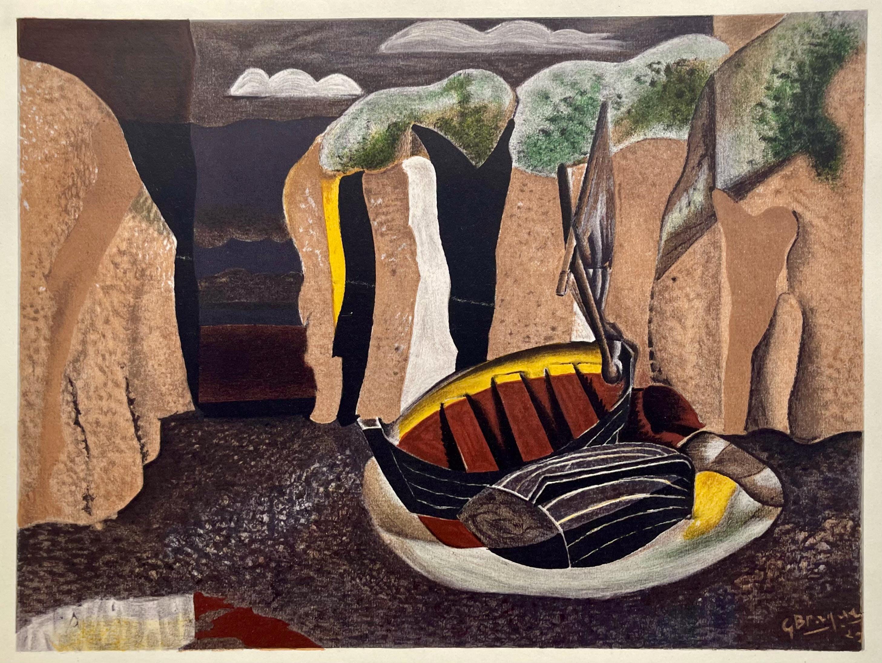 Georges Braque, Les Falaises, Varengeville, Limited Edition Georges Braque, Les Falaises, Varengeville, Limited Edition