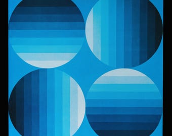 Victor Vasarely, Hold-KK, da Progressions II, edizione originale Heliogravure, 1972