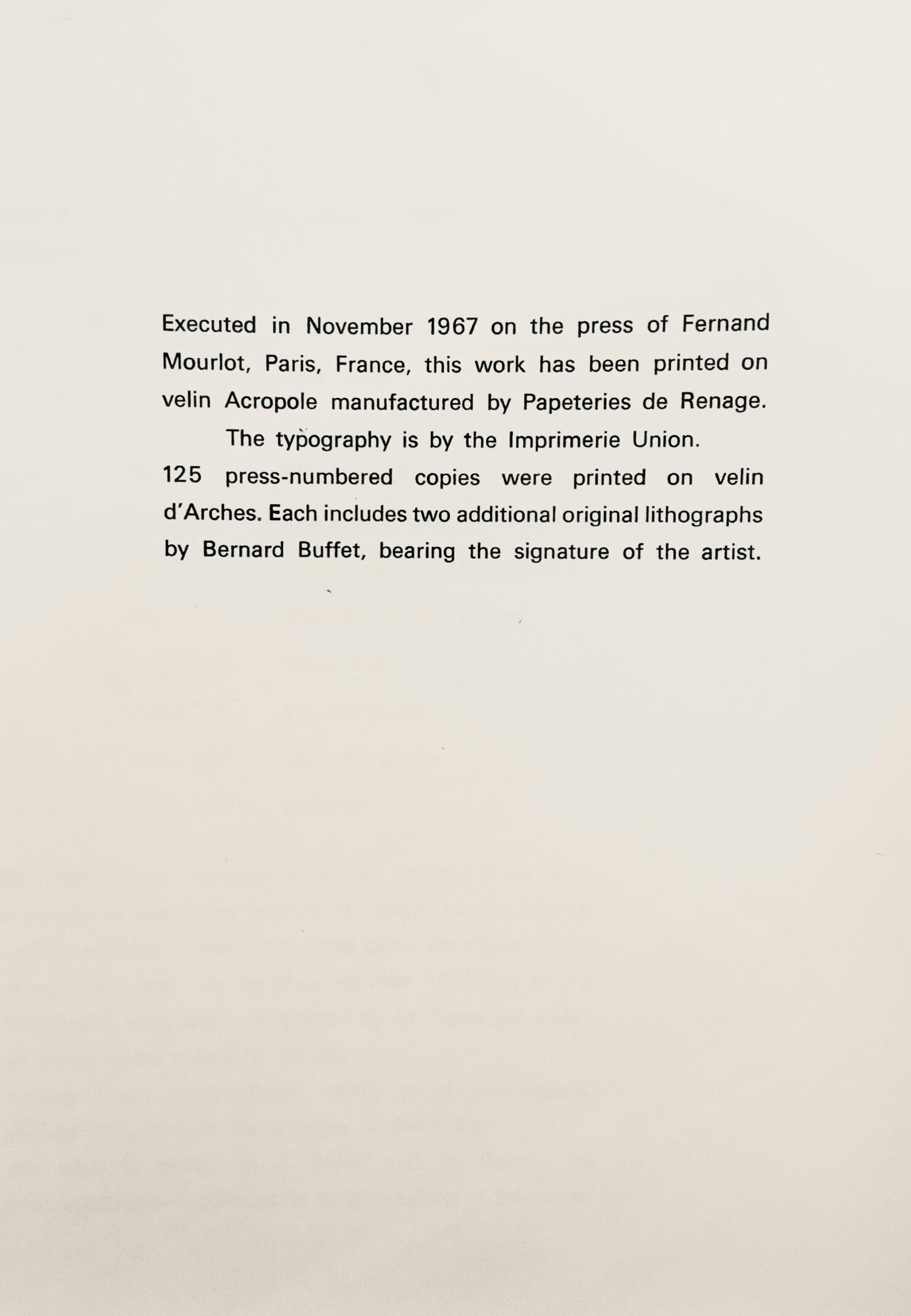 ベルナール・ビュフェ作『道化師ジョジョ』、リトグラフ 1952-1966年