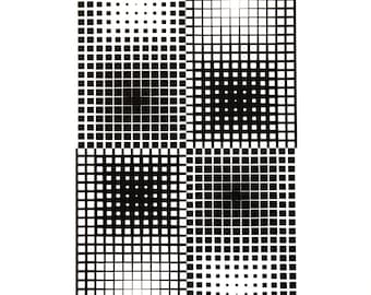 Victor Vasarely, Composition, Corpusculaires, Limited Edition Héliogravure