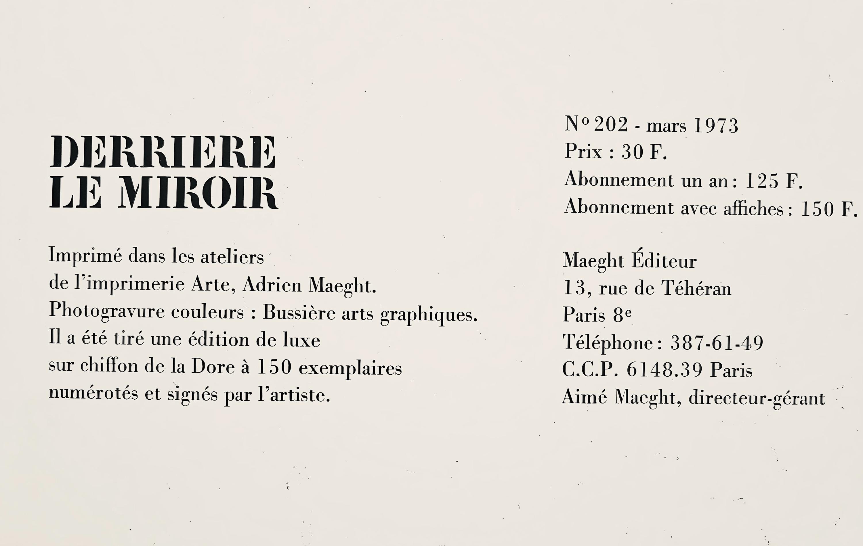 Paul Rebeyrolle, Composition, Derrière Le Miroir, Limited Edition