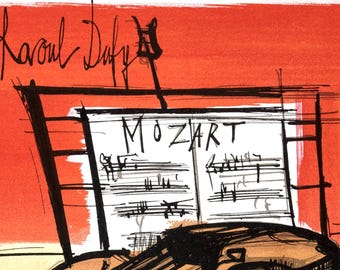 ベルナール・ビュッフェ、作曲、ラウル・デュフィの手紙、限定版