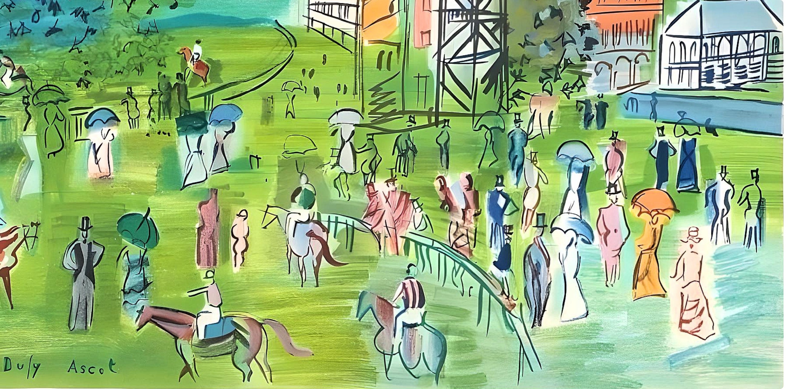 ラウル・デュフィ　LE CHAMP DE COURSES A ASCOT Raoul Dufy, Ascot, Raoul Dufy, Collection Pierre Lévy, Limited