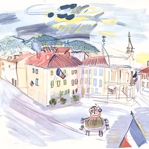 Raoul Dufy, Aspet pavoise, Vacances forcées