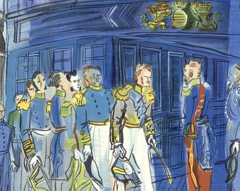 Raoul Dufy, Le Prince De Joinville Reçu à Bord D'une Fregate