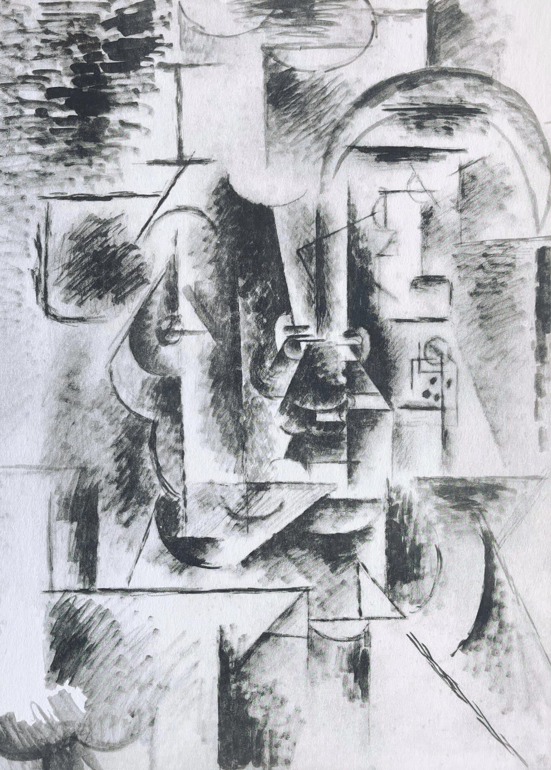 Pablo Picasso, Man with Pipe, from Fifteen Drawings, Limited