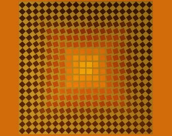 Victor Vasarely, Composition, CTA 102, Limited Edition Héliogravure