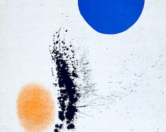 ジョアン・ミロ、作曲、デリエール・ル・ミロワール、限定版リトグラフ