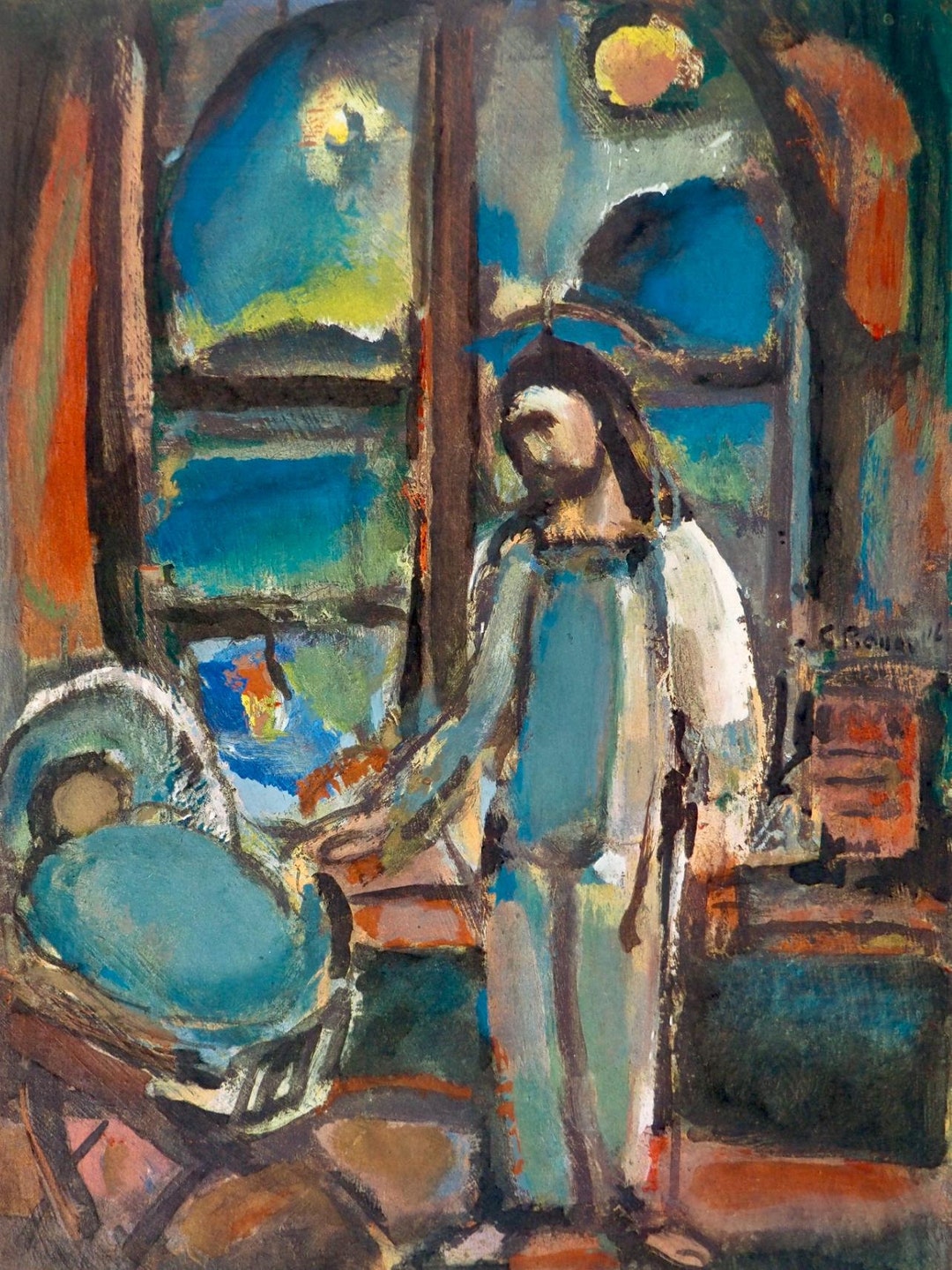 Georges Rouault, Composizione, Stella Vespertina, Héliogravure in
