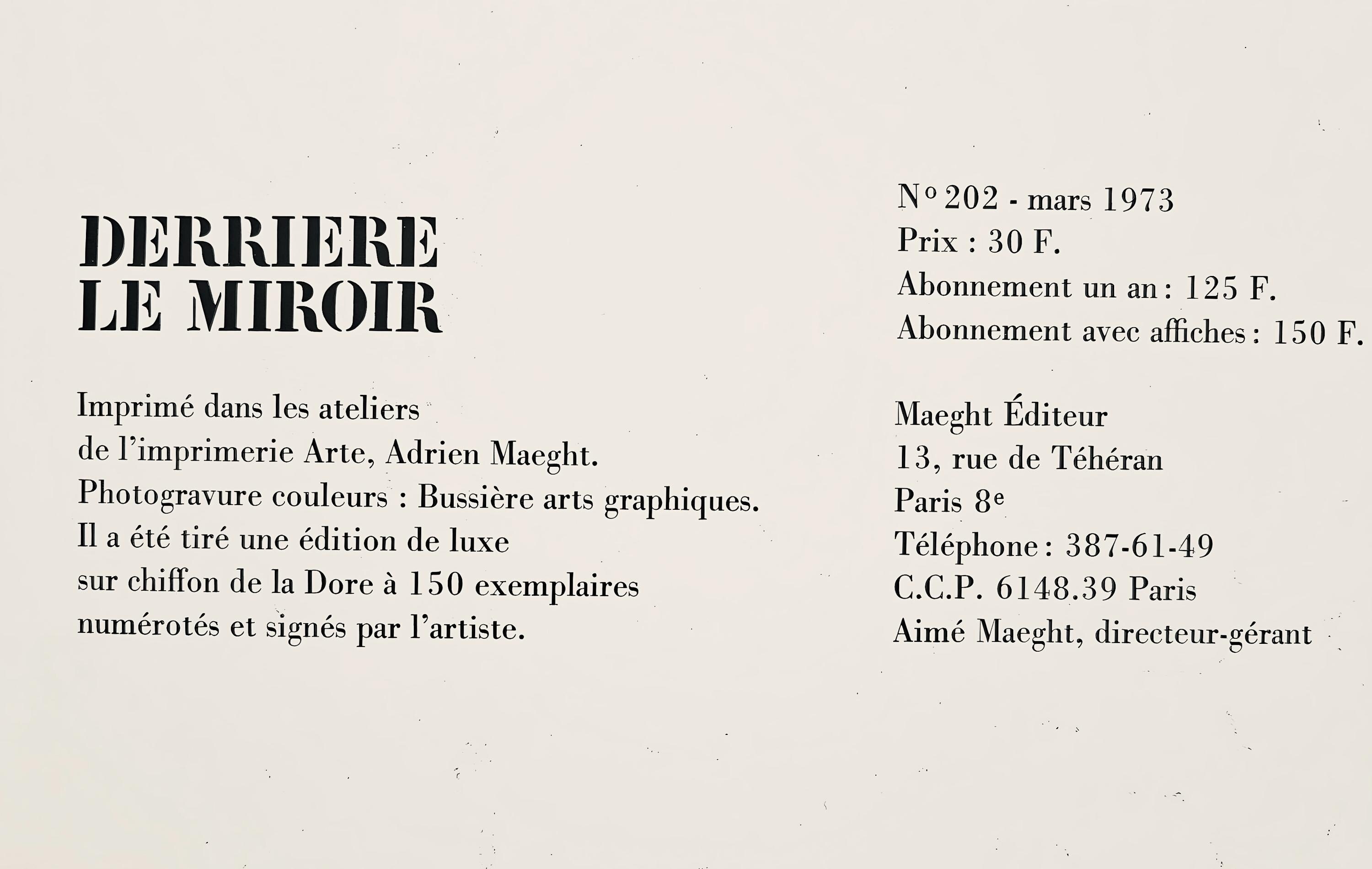 Paul Rebeyrolle, Composition, Derrière Le Miroir, Limited Edition