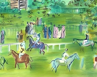 RAOUL DUFY、ASCOT、海外版超希少レゾネ、新品額付 Raoul Dufy, Ascot, Raoul Dufy, Collection Pierre Lévy, Limited