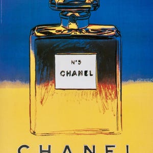Andy Warhol, Chanel No. 5, edição oficial Chanel Ltd. Campanha publicitária Litografia, 1997