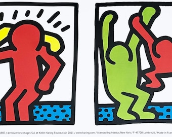 Keith Haring, Pop Shop Quad I, Official Edition Offset Lithograph