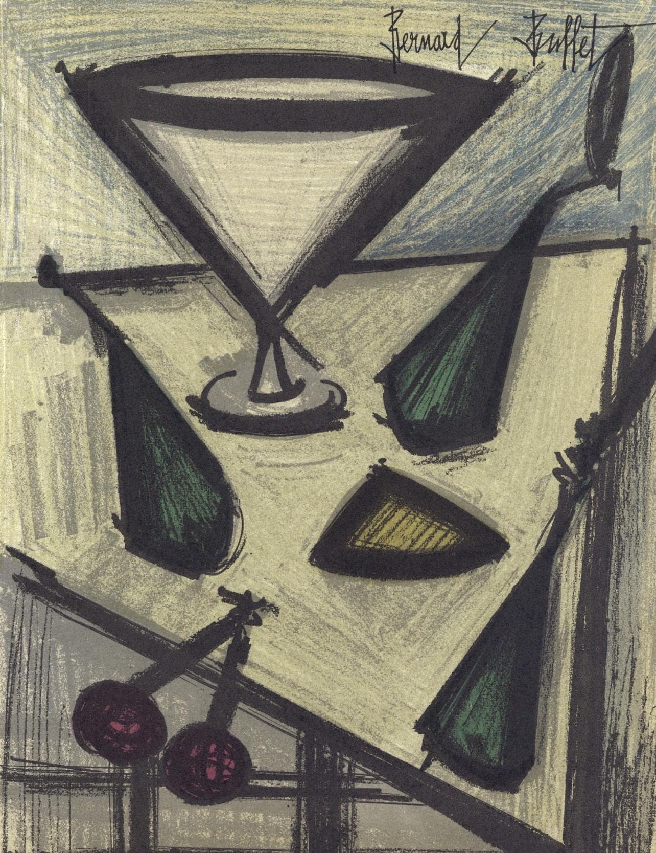 Bernard Buffet、LE MICROSCOPE、海外版希少レゾネ Bernard Buffet、LE