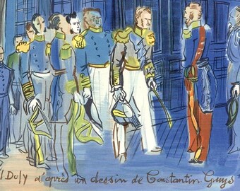 Raoul Dufy, Le Prince De Joinville Reçu à Bord D'une Fregate