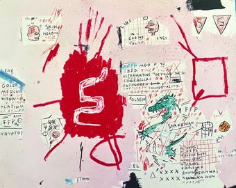 Jean-Michel Basquiat, Snakeman, Official Edition Archival Pigment Print