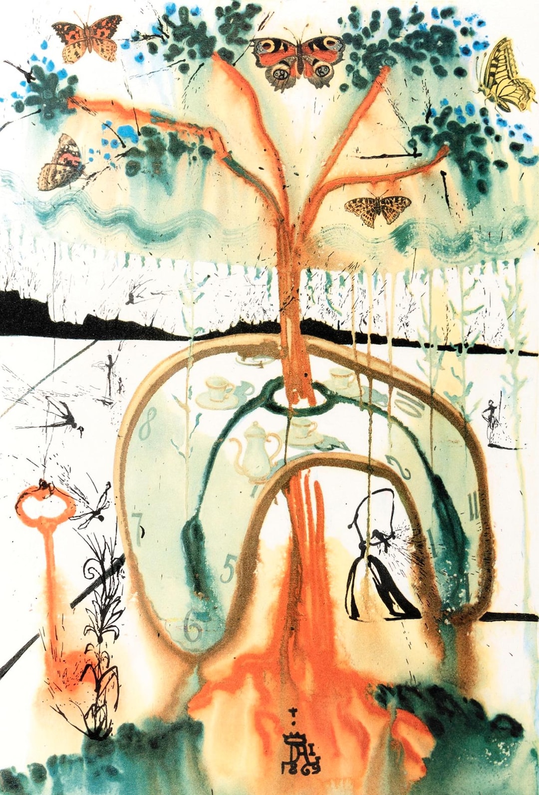 Salvador Dali, A Mad Tea Party (field 69-5, A-M), Alice's