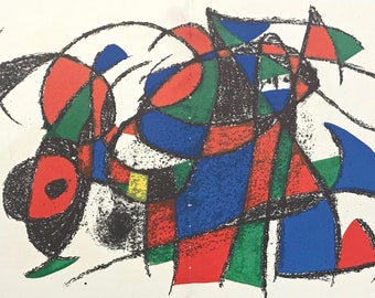 ジョアン・ミロ リトグラフ 限定版 1947年 + カタログ番号: c13 +