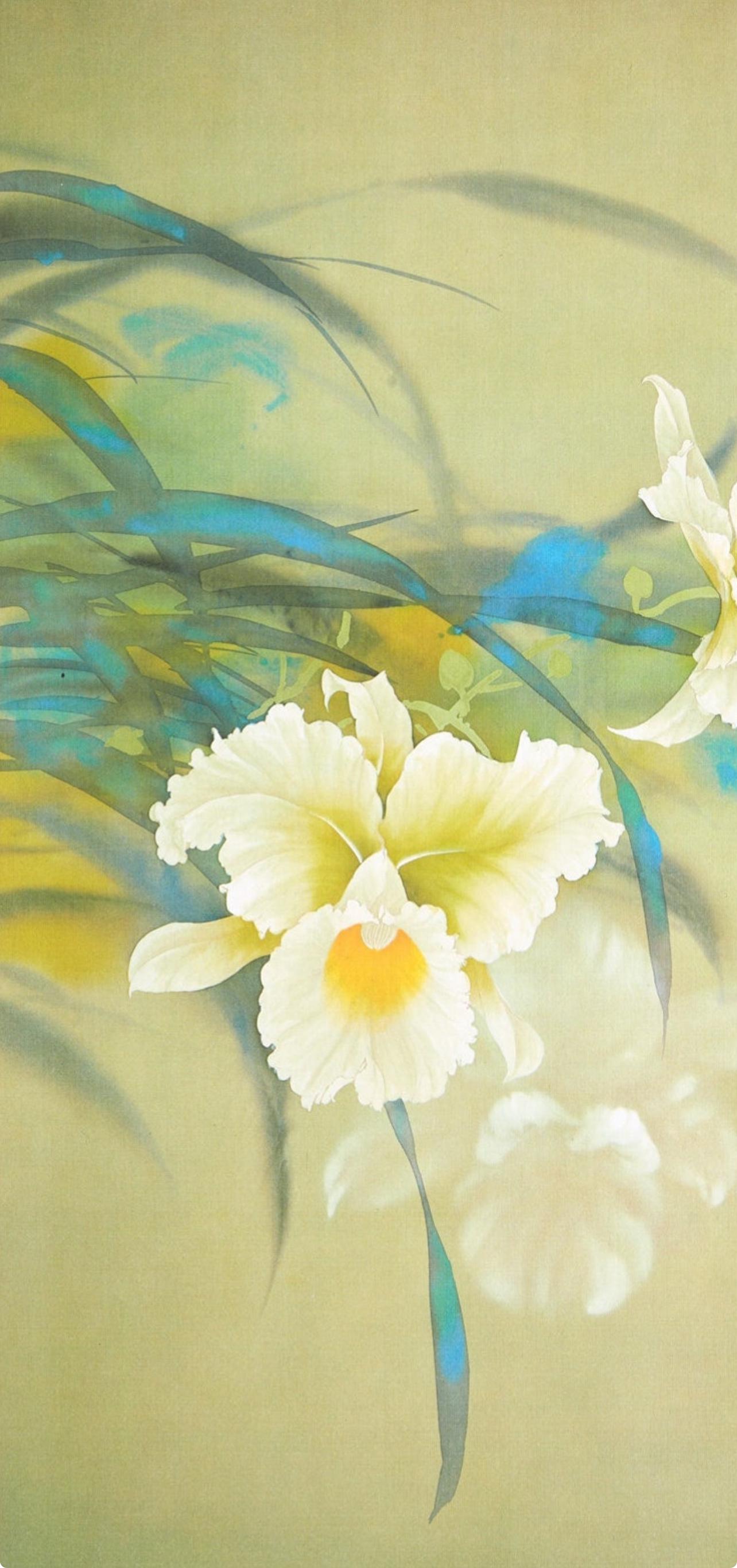 David Lee, White Orchid, Original Edition Offset Lithograph - Etsy