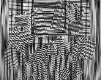 Victor Vasarely, Composition, Cinétiques, Limited Edition Héliogravure