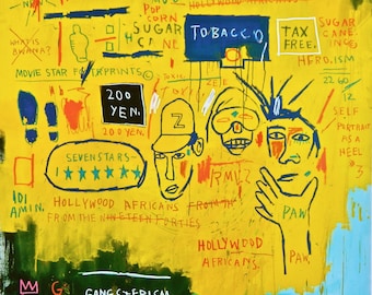 Jean-Michel Basquiat, Hollywood Africans, officiële editie gearchiveerde pigmentafdruk