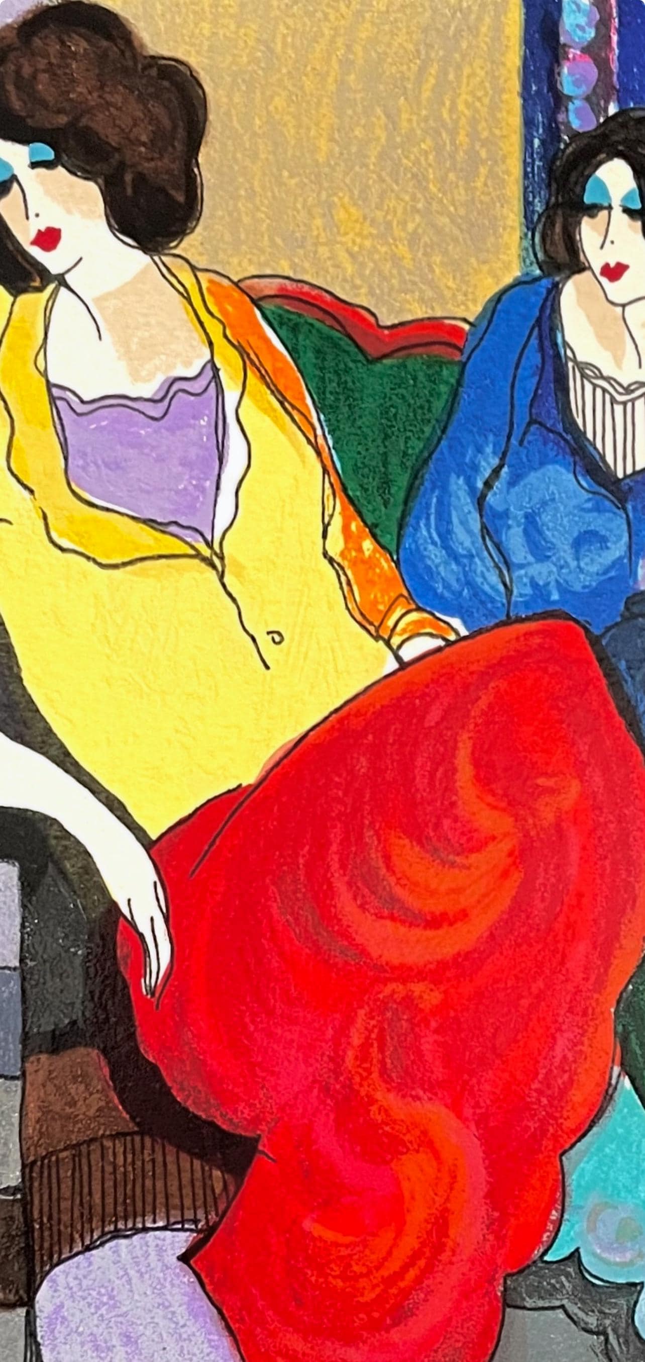 Itzchak Tarkay, Sisters, Signed, Limited Edition Silkscreen - Etsy