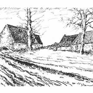 Maurice de Vlaminck, Les Challonges (Walterskirchen 276), Vlaminck, Signed, Limited Edition Lithograph