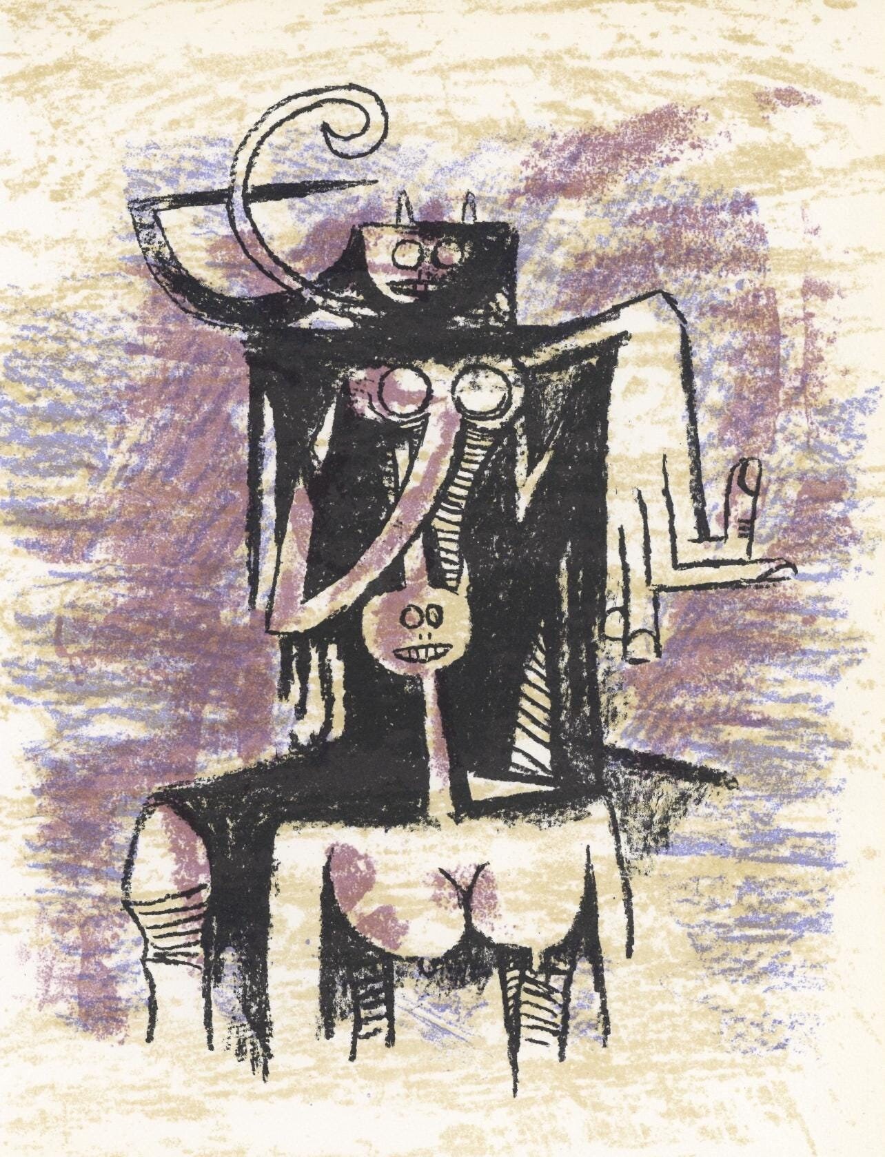 Wifredo Lam 林飛龍, Composition, Xxe Siècle, Limited Edition
