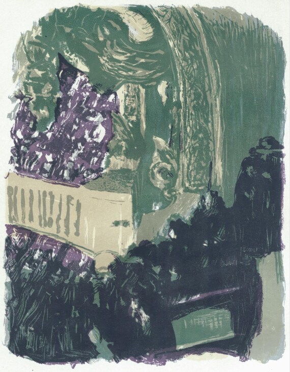 Jean-Edouard Vuillard, Gallery at the Gymnase, from The Graphic 