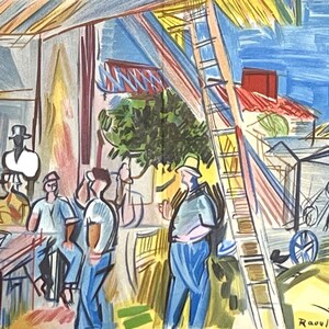 Raoul Dufy, Les Moissonneurs, Lettre à mon peintre Raoul Dufy, Limited Edition Lithograph