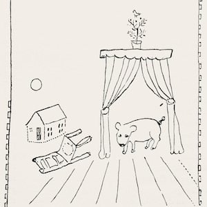 Marc Chagall, Composition, Suite Provinciale avec 92 dessins inédits de Marc Chagall, Limited Edition Lithograph
