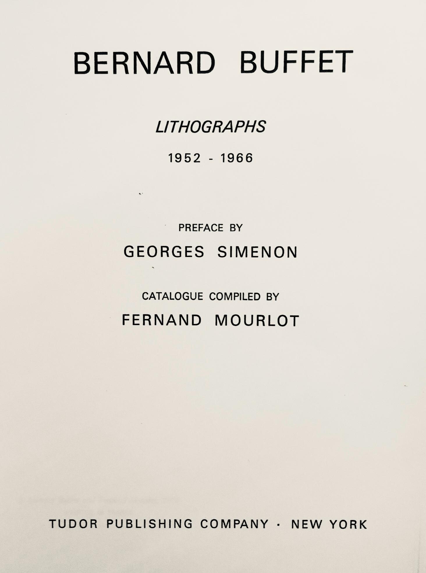 ベルナール・ビュフェ作『道化師ジョジョ』、リトグラフ 1952-1966年
