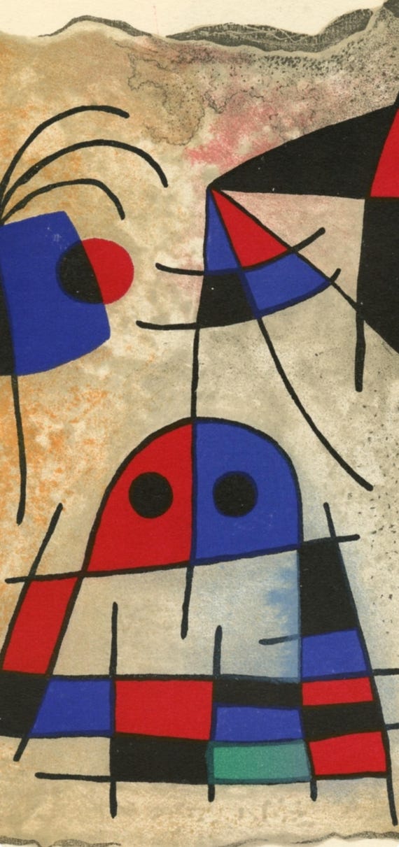 Joan Miró, Composition (mourlot 206), Miró, Recent Paintings