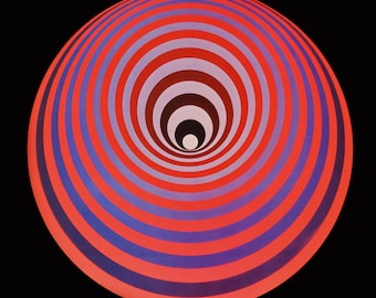 Victor Vasarely, Oervegn, from Progressions III, Original Edition Heliogravure, 1972